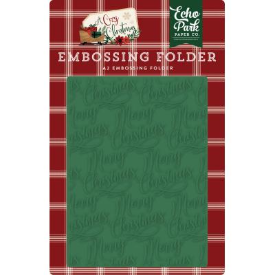 Echo Park A Cozy Christmas Embossingfolder - Merry Christmas